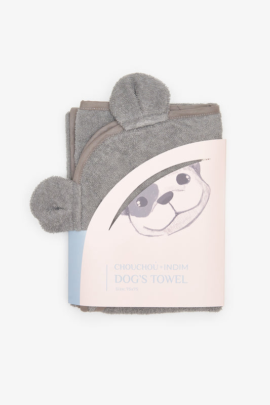 Beige cotton towel for dogs, CHOUCHOÚ®