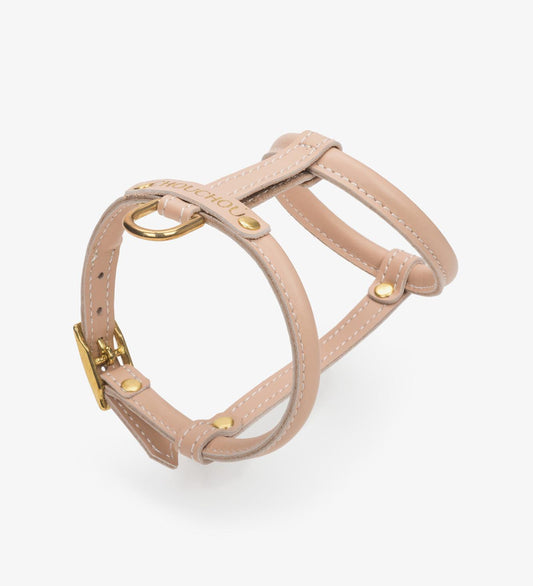 Lightweight Leather Dog Harness – Air Collection, Blush Pink | CHOUCHOÚ®