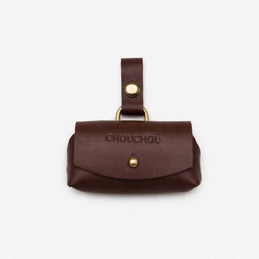 Leather Dog Poop Bag Holder — Classy Collection, Blue | CHOUCHOÚ®