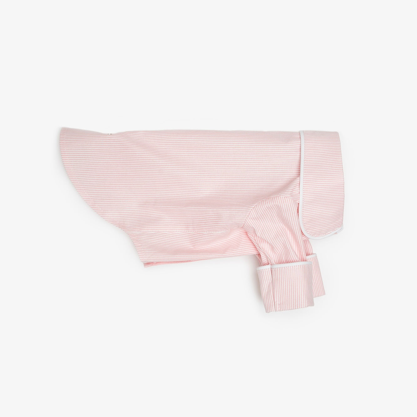 Beige pajama shirt for dogs with pipping & ruffles, CHOUCHOÚ®