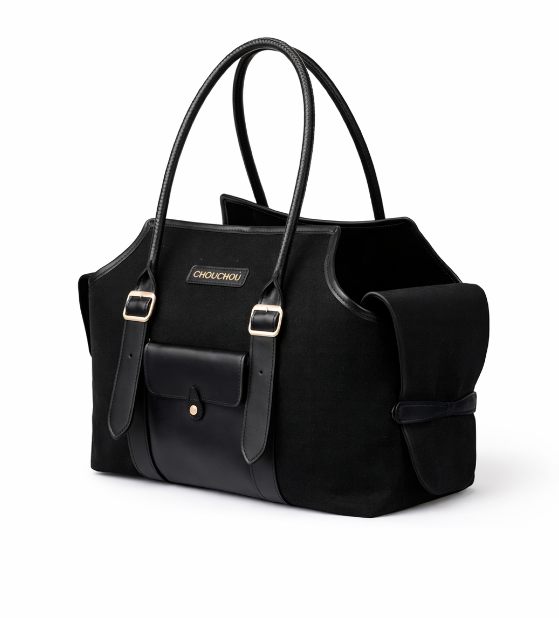 Leather Dog Carrier Bag — Classy Collection, Timeless Design, Brown | CHOUCHOÚ®