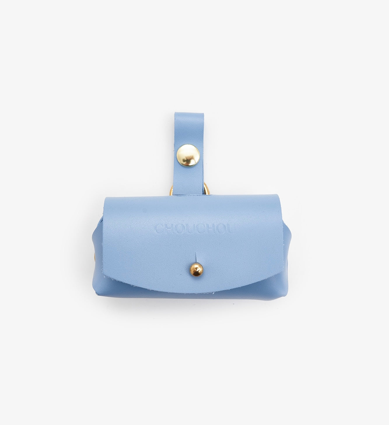 Leather Dog Poop Bag Holder — Classy Collection, Blue | CHOUCHOÚ®