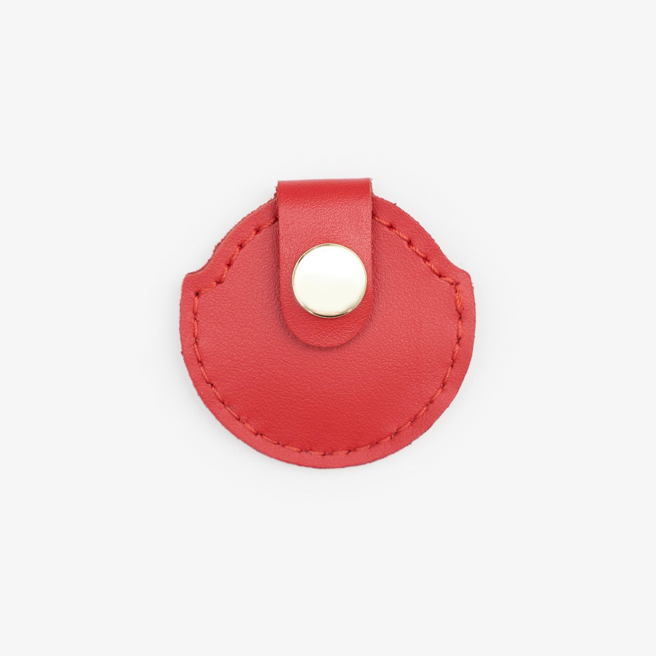 Leather holder for dogs "Classy" for AirTag, red, CHOUCHOÚ