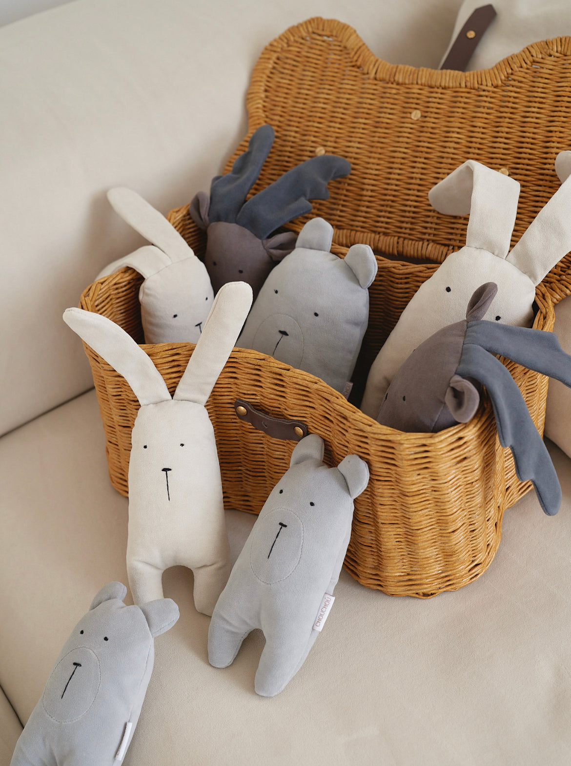 Soft toy for dogs "Olaf" moose calf with rustling sound in the ears S, CHOUCHOÚ